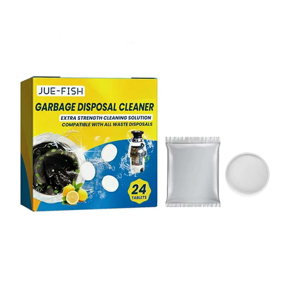 Caja con 24 tabletas para eliminar residuos de lavabo / garbage dispo…