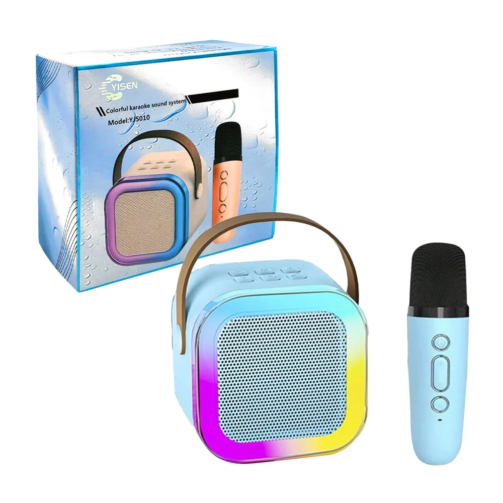 Bocina pequeña bluetooth yisen para karaoke con puerto usb-tf + micró…