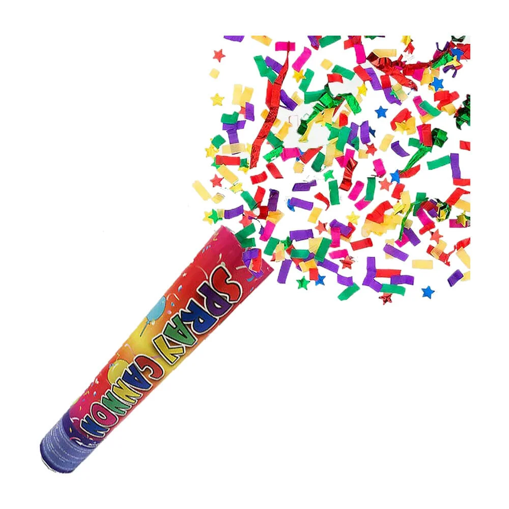Bazuca cañón happy spray canon yongli de 30cm lanza confeti para fies…
