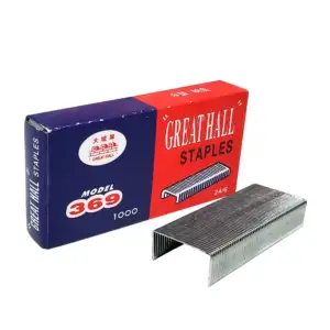 1pza Mini caja con 100 grapas de acero inoxidable 369 / great hall st…