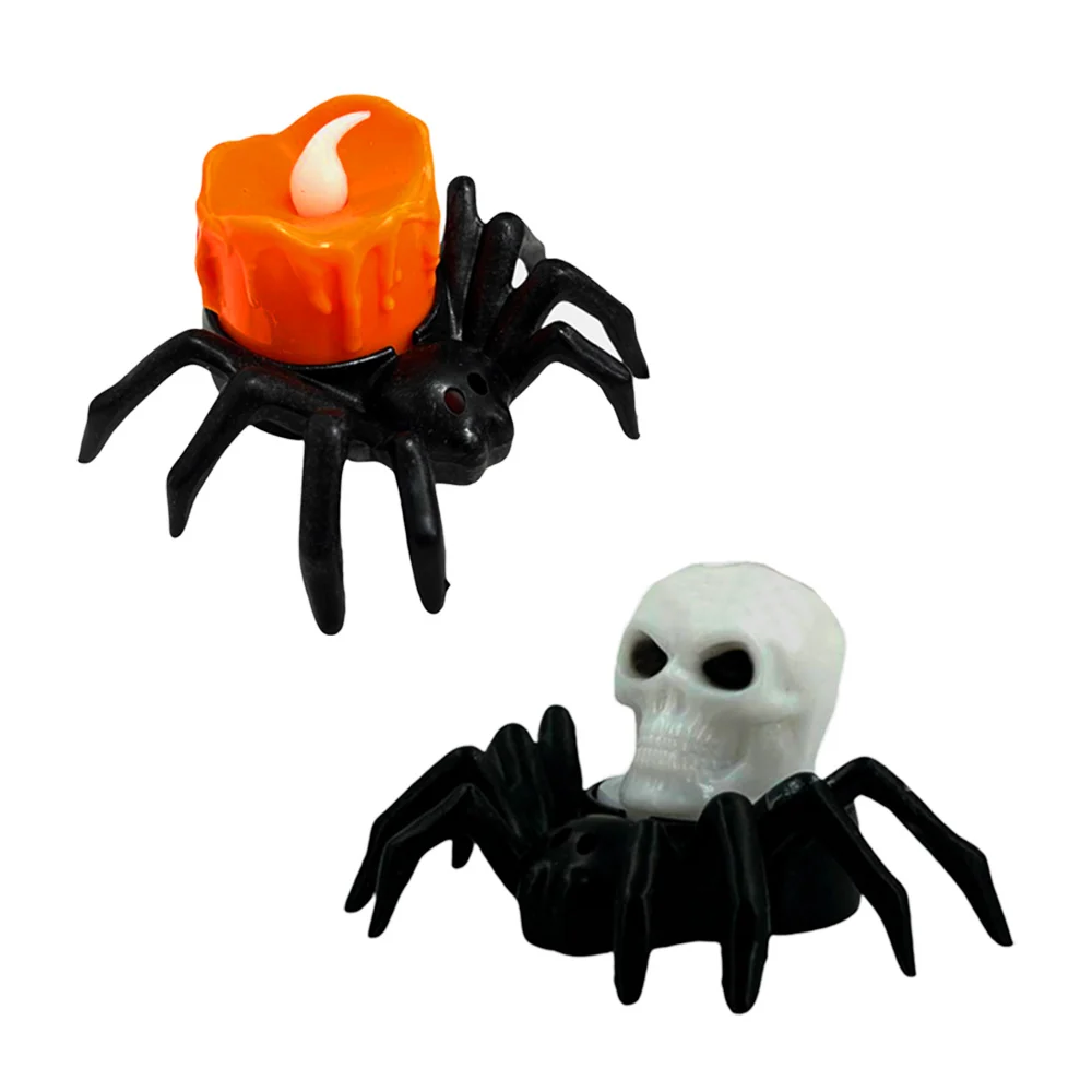 Mini lámpara decorativa con temática de halloween en forma de araña c…