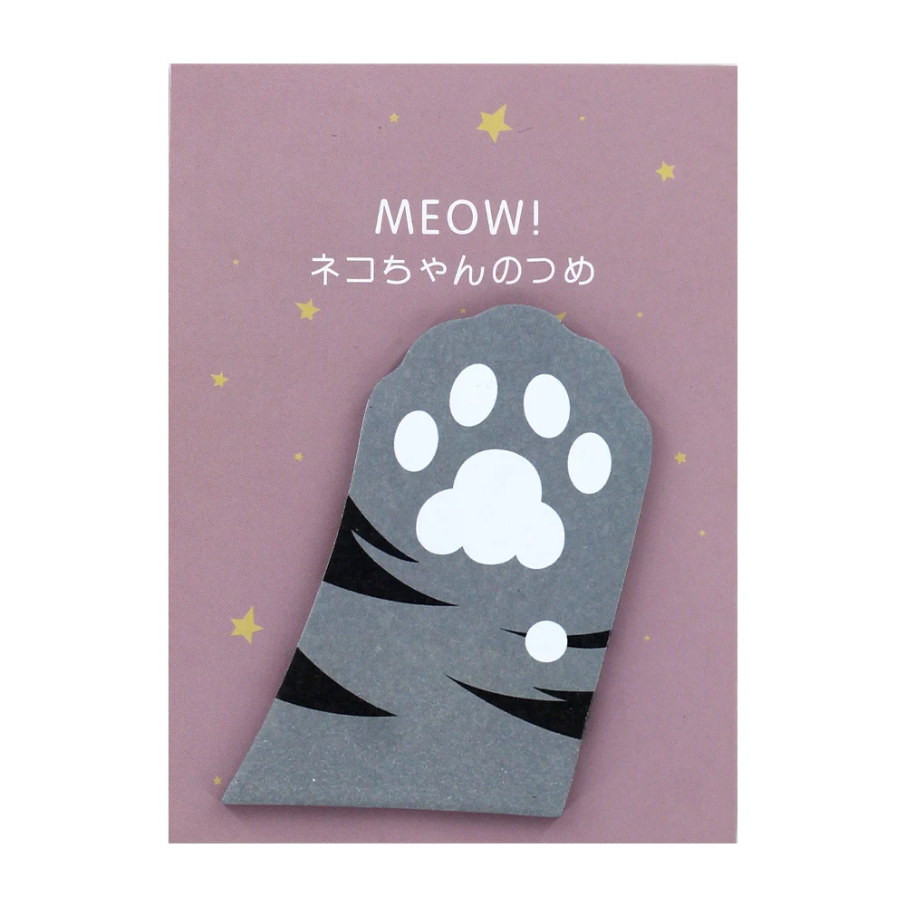 Blíster post it notas adhesivas con diseño de pata de gato, variedad …