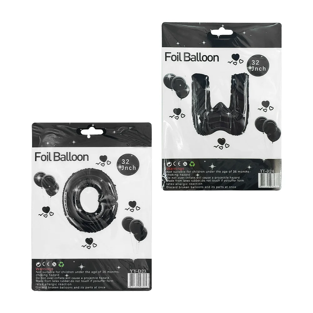 Globo metálico en forma de letra 32 pulgadas en variedad de colores, …