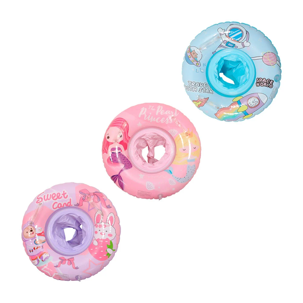 Salvavidas inflable dona con estampado de unicornio y sirena + asas, …