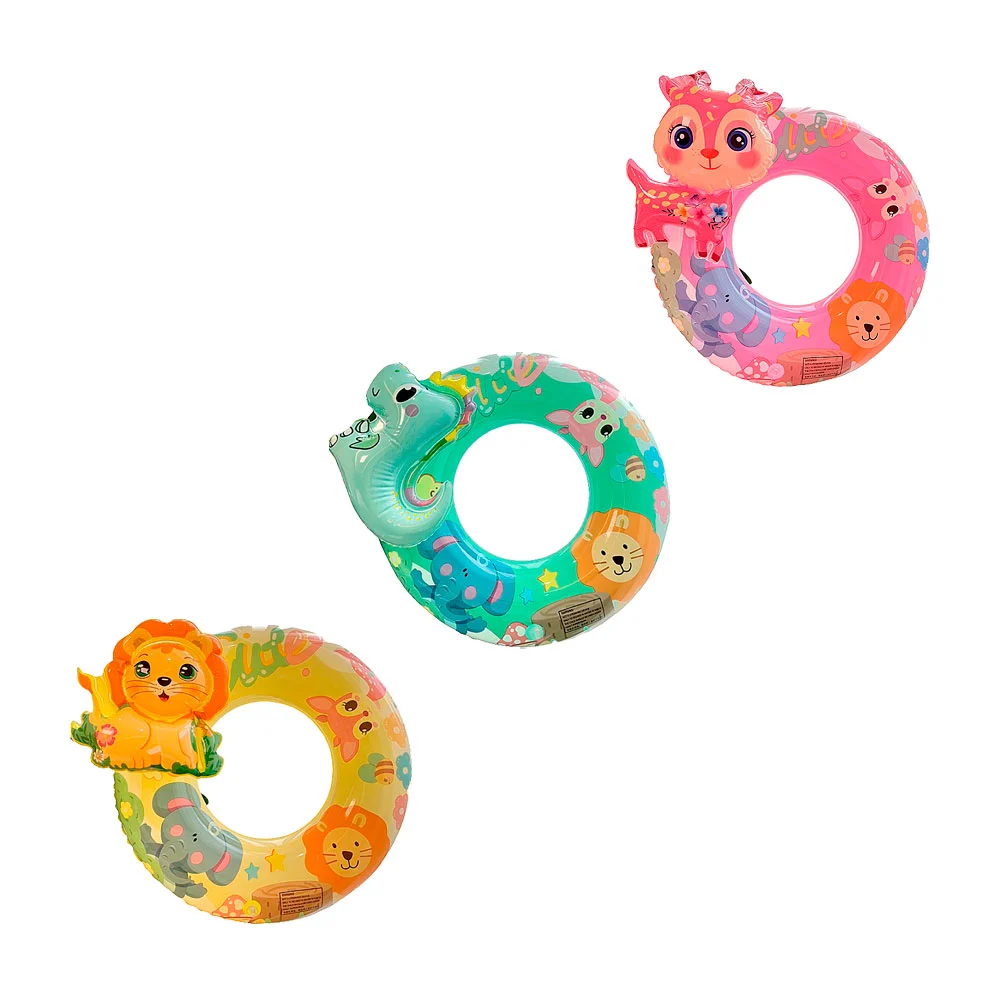 Salvavidas inflable infantil con diseño de animales 3d, 70cm, varieda…