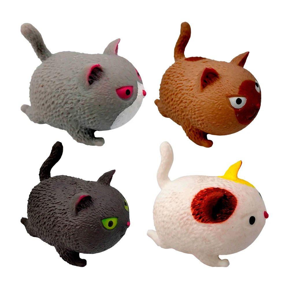 1pza Squeeze juguete antiestrés en forma de gato, variedad de colores…