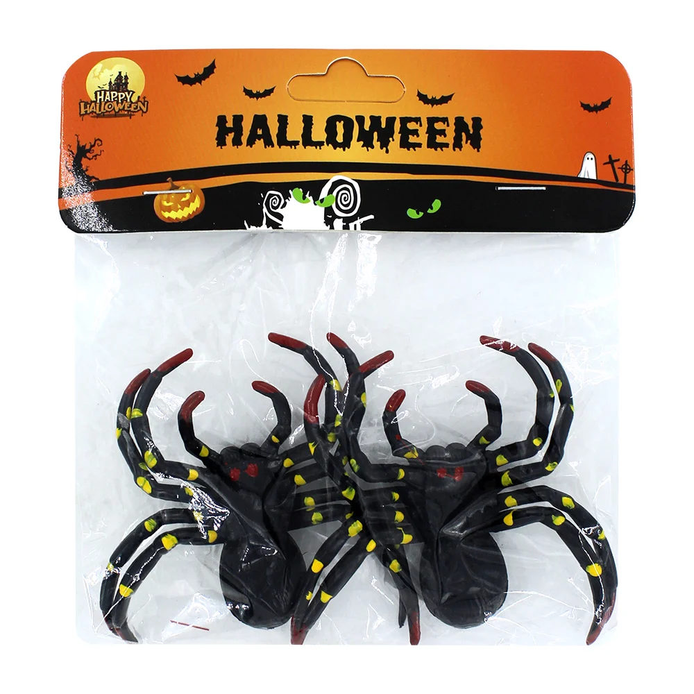 Paquete 2 arañas de plástico para decoración de halloween / happy hal…