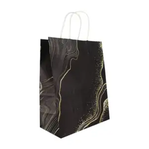 Bolsa de regalo mediana con efecto marmoleado 21x11x27cm, variedad de…