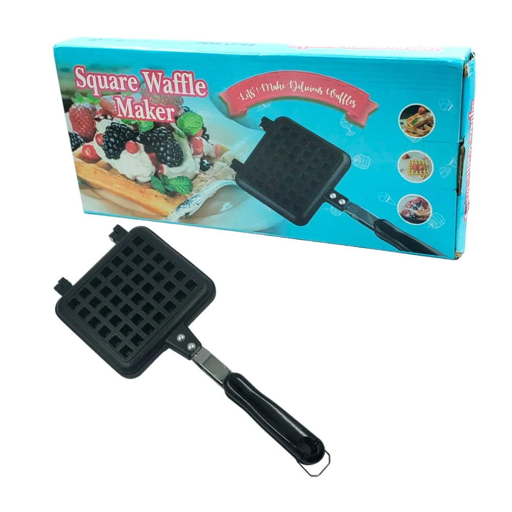 Sartén wafflera antiadherente en forma cuadrada / square waffle maker