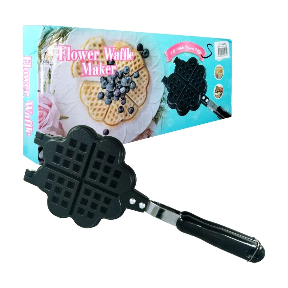 Sartén wafflera antiadherente en forma de flor para hacer corazones /…