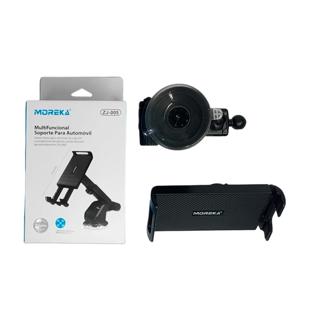 Soporte multifuncional ajustable de celular con ventosa para automóvi…