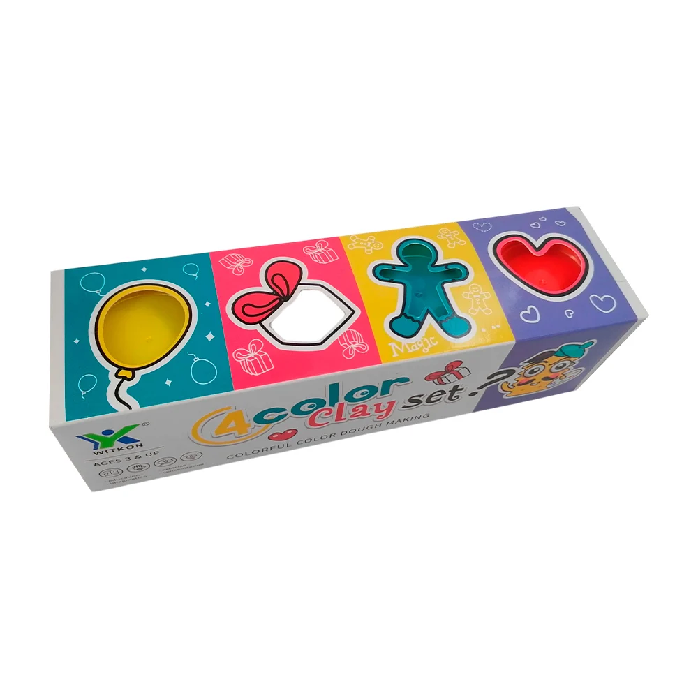 Paquete con 4 mini botes de masa moldeable tipo plastilina, variedad …