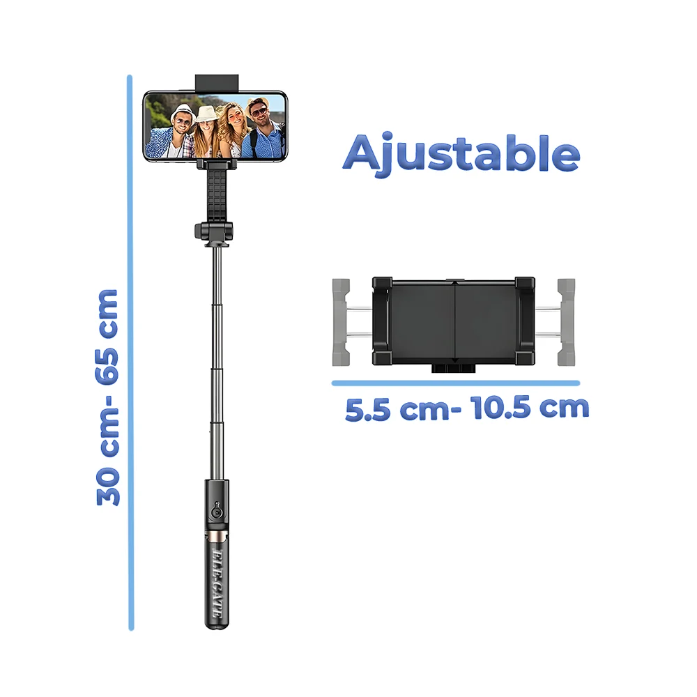 Bastón selfie stick ajustable con tripie y estabilizador para smarth …