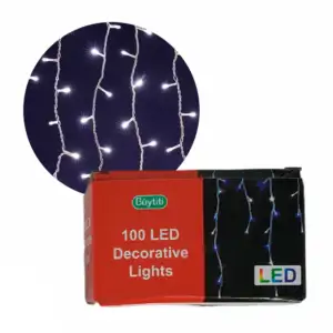Serie cascada tipo lluvia de cable transparente buytiti con 100 luces…
