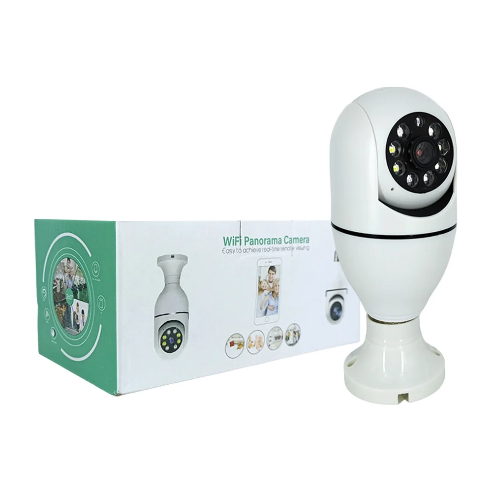 Cámara panorámica wifi de seguridad con rotación de 360°, audio y vis…