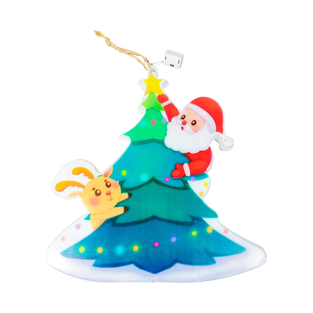 1pza Adorno led colgante en forma de árbol navideño, 28.5cm / zy-led …