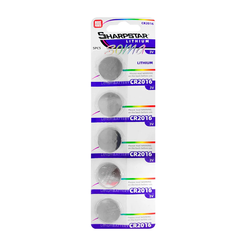 Blíster con 5 pilas alcalinas de litio tipo botón, 3v / sharpstar / c…