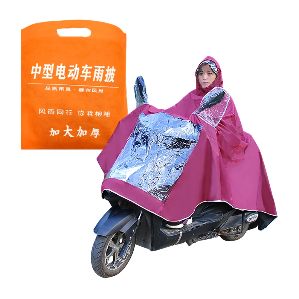 Impermeable para motocicleta con capucha y visera transparente / zy-y…