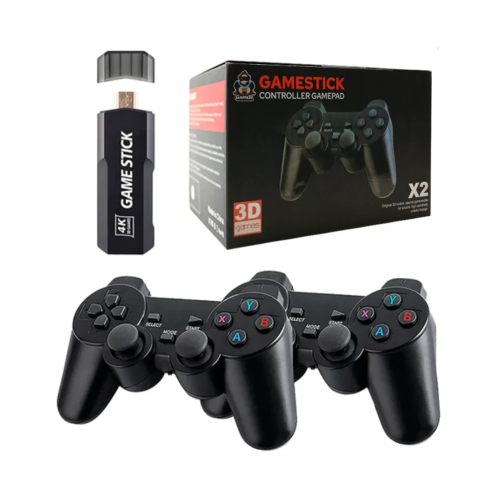Consola game stick de juegos retro con 2 controles inalámbricos + 400…