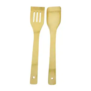 Set 2 utensilios de cocina, pala espátula y volteador de bambú, 30cm …