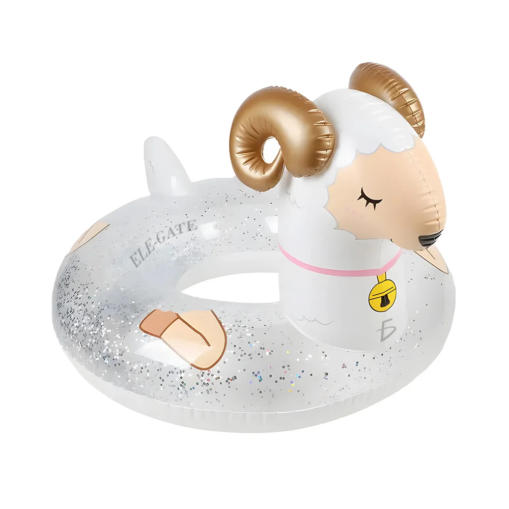 Salvavidas inflable acuático de dona con forma de oveja / alb.03