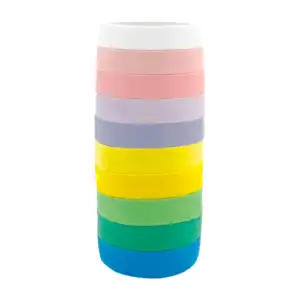 Paquete de 10 cintas adhesivas de colores claros y efecto de diamanti…