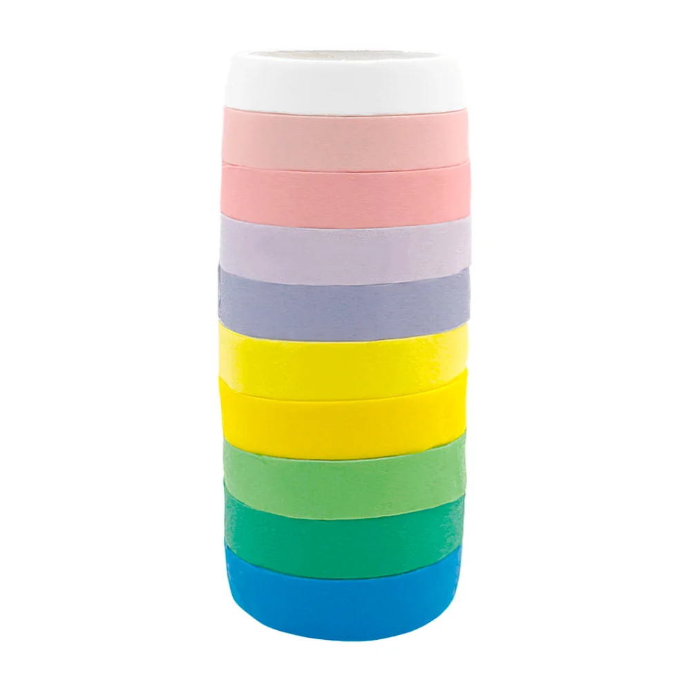 Paquete de 10 cintas adhesivas de colores claros y efecto de diamanti…
