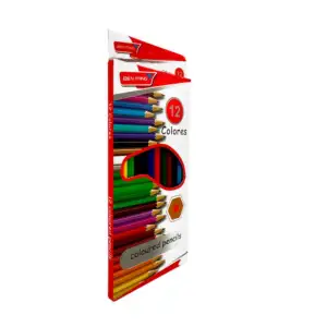 Paquete de 12 colores cortos escolares de madera / ben fang / coloure…