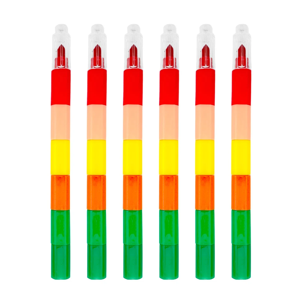 Blíster de 6 crayones con 6 puntas intercambiables, variedad de color…