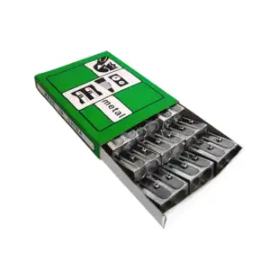 Caja con 12 sacapuntas metálicos de doble orificio / metal / b8864 / …