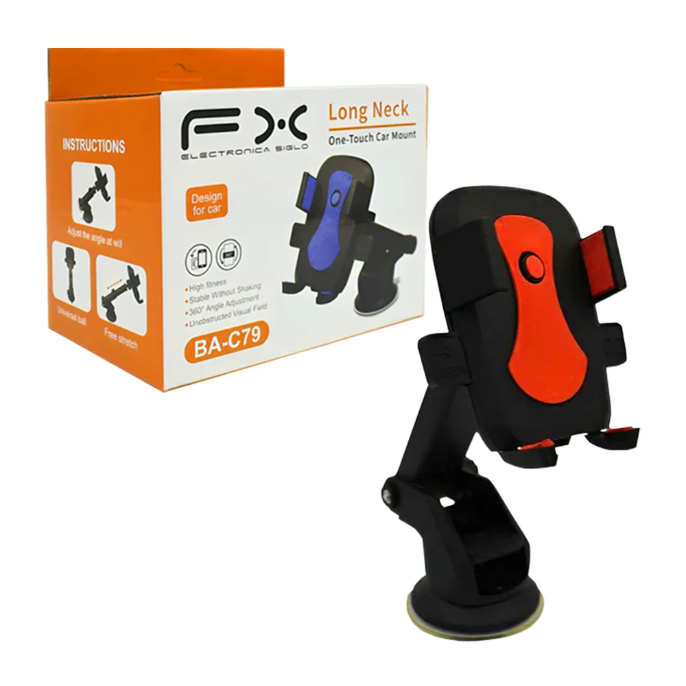 Soporte de teléfono celular ajustable giratorio con ventosa para carr…