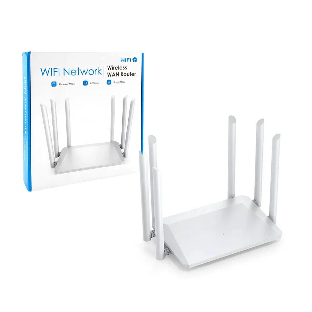 Router repetidor wifi inalámbrico con 6 antenas externas, 300mbps, 2.…