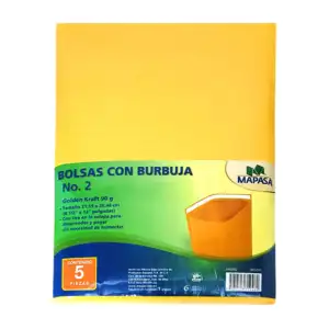 Paquete con 5 sobres burbuja para envío de documentos, 21.59x30.48cm …