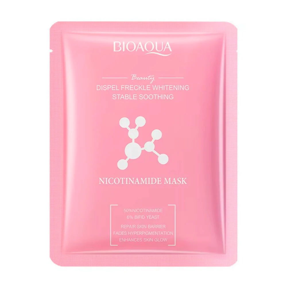 1pza mascarilla bioaqua con nicotinamida ideal para el blanqueamiento…