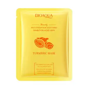 1pza mascarilla bioaqua con extracto de curcuma y ácido hialurónico a…