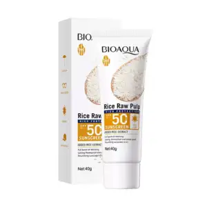 Protector solar spf 50 bioaqua con extracto de pulpa cruda de arroz, …