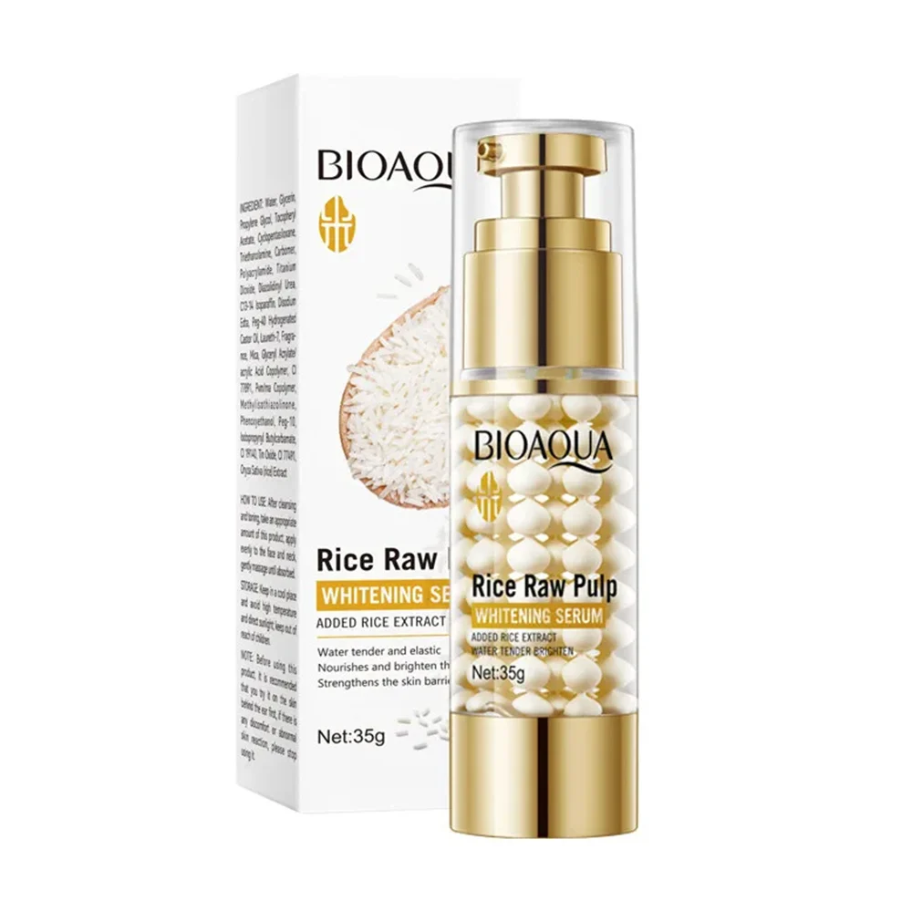 Serum blanqueador bioaqua con pulpa de arroz, 35g / rice raw pulp / s…
