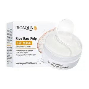 Mascarilla hidratante para ojos bioaqua con pulpa de arroz, 80g / bqy…