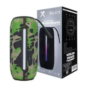 Bocina cilíndrica, bluetooth, con puerto USB - TF, luces RGB, pequeña…