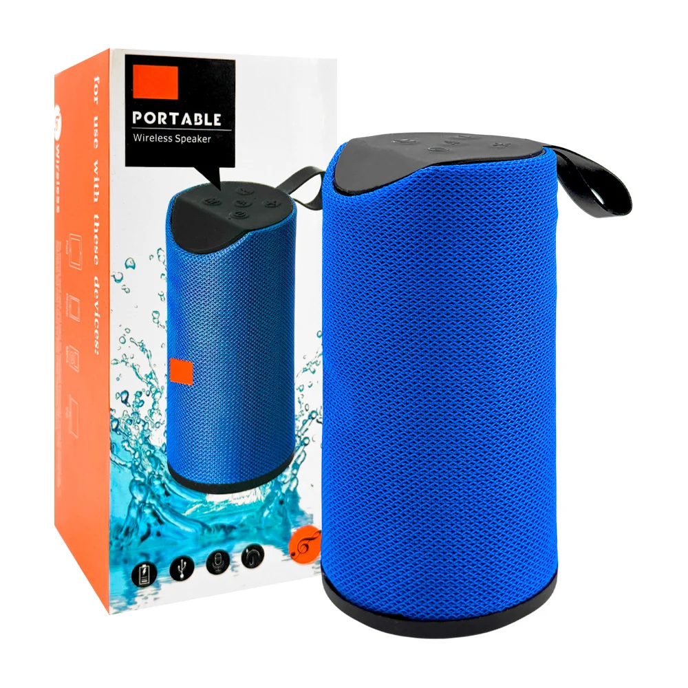 Bocina bluetooth con diseño cilíndrico sonido 360, variedad de colore…