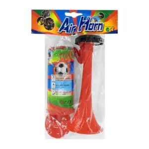 Set trompeta corneta pequeña de plástico con bote, variedad de colore…
