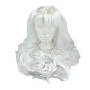 Peluca larga en tono blanco para disfraz de halloween, 90cm / bt-jf00…