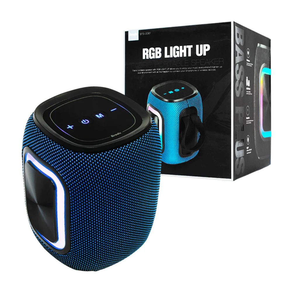Bocina brodu pequeña rectangular, diseño compacto, recargable con con…