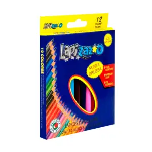 1pza Caja de 12 lápices de colores de madera, pequeños, variedad de c…
