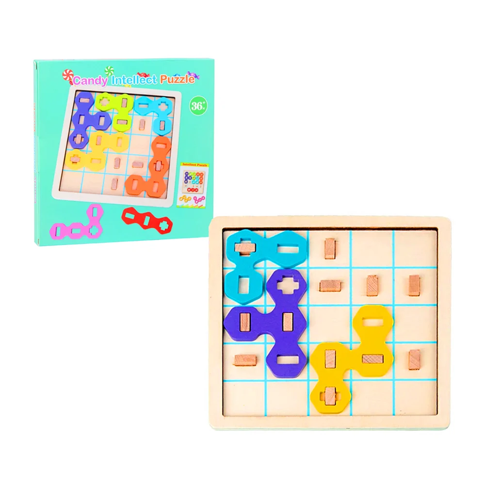 Juguete didáctico rompecabezas tipo tetris con bloques hexagonales de…