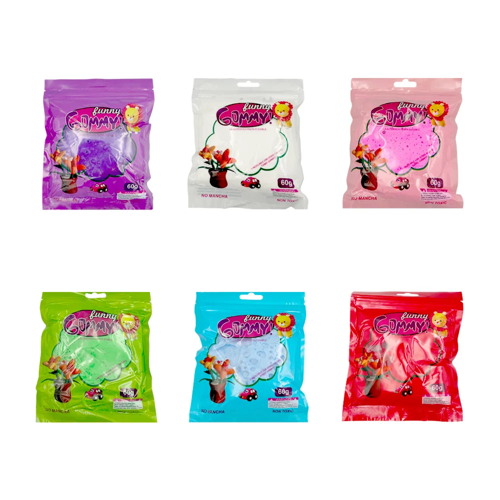 1pza Squeeze foamy moldeable en bolsa, 60g, variedad de colores / fun…