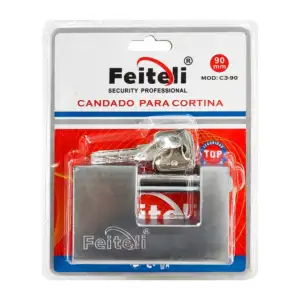 Candado para cortina, 90mm de acero anticorrosión para el uso rudo, n…