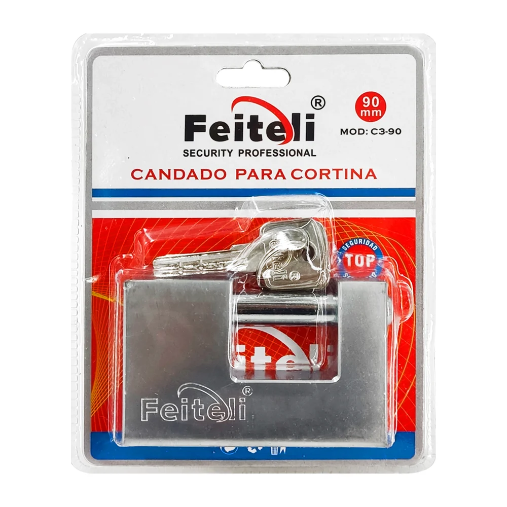 Candado para cortina, 90mm de acero anticorrosión para el uso rudo, n…