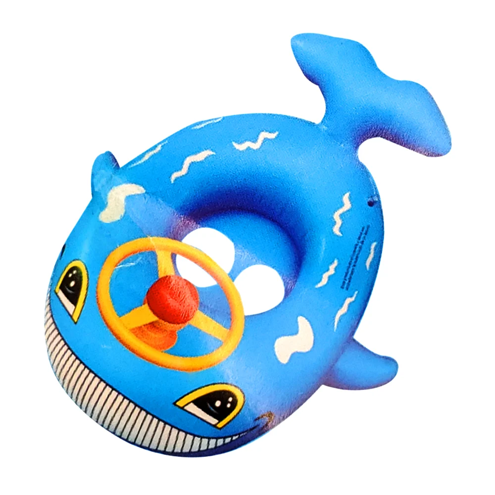 Salvavidas infantil en forma de animales marinos, con volante incorpo…