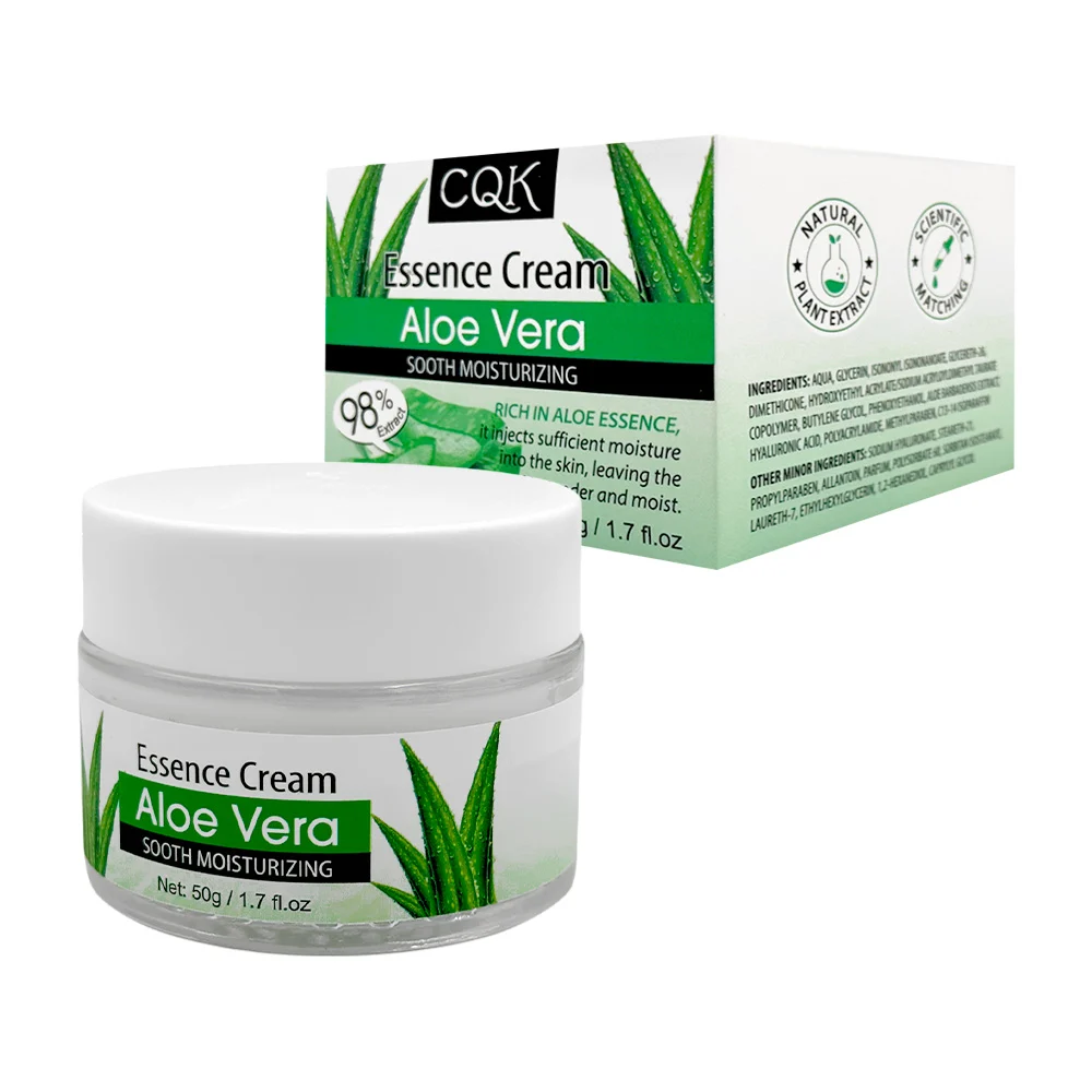 Crema con extracto de aloe vera para el cuidado y tratamiento de la p…